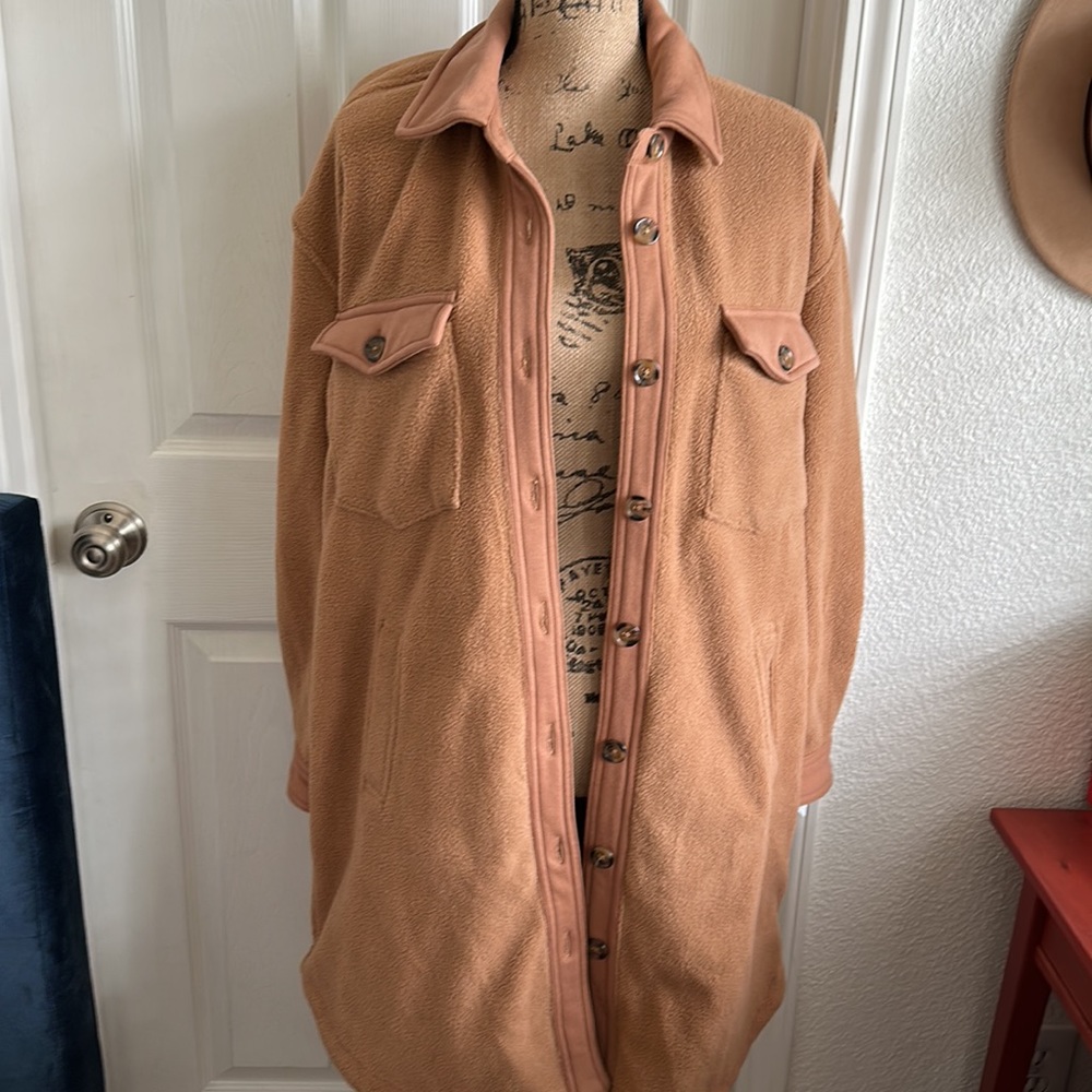 NWT BLANKNYC | Long Fleece Shacket Jacket | Small - Picture 5 of 12